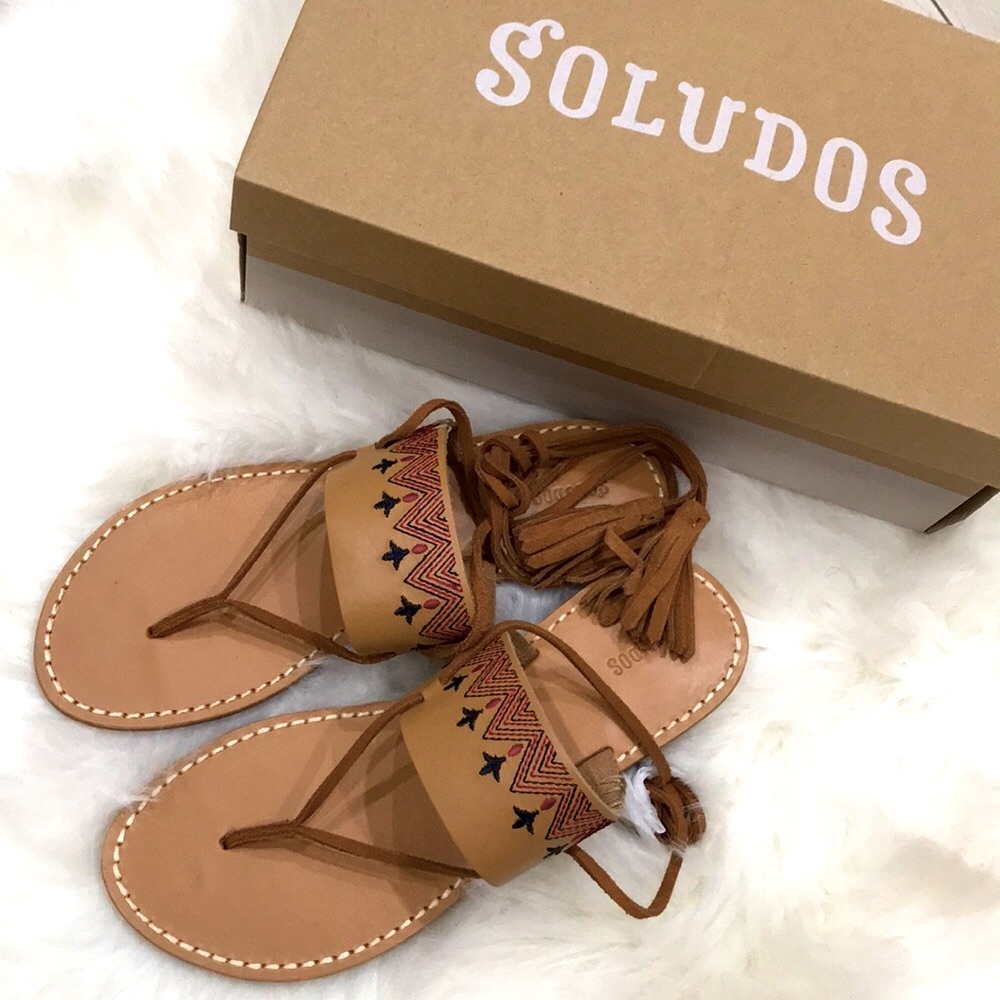 Soludos tan leather sandals